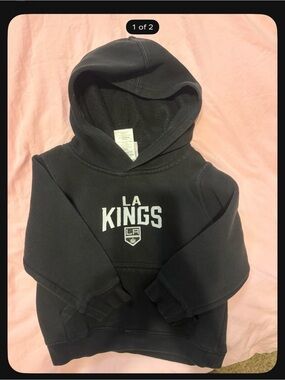 NHL LA Kings Kids Black Pullover Hoodie